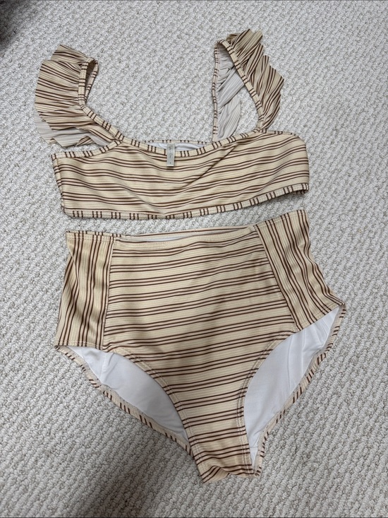 Rylee + Cru Other - Rylee & Cru Striped High-Waist Bikini Set - sold out online